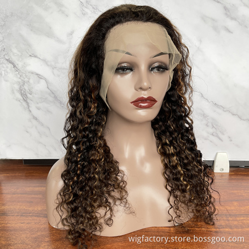 highlight wig indian human hair cuticle ali, kinky curly wigs human hair lace front 13*4 ,wholesale wigs 100% human hair vendors
